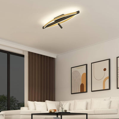 Lucande LED Deckenlampe 'Matwei' dimmbar (Design, Modern) in Schwarz aus Aluminium u.a. für Wohnzimm