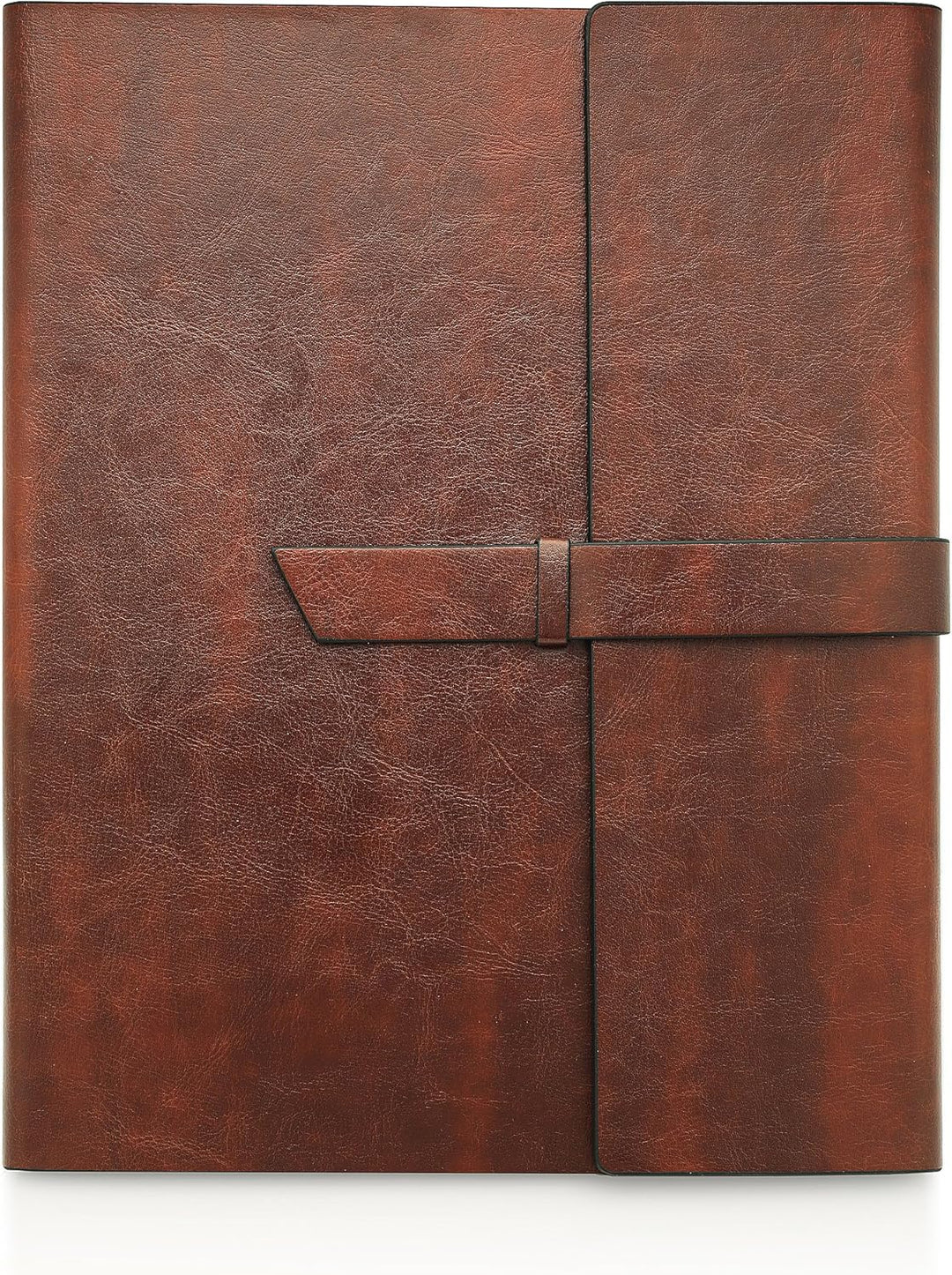 Gallaway Leather Padfolio-Ordner aus veganem Leder, schmal, Notizblockhalter, nachfüllbar, Business-
