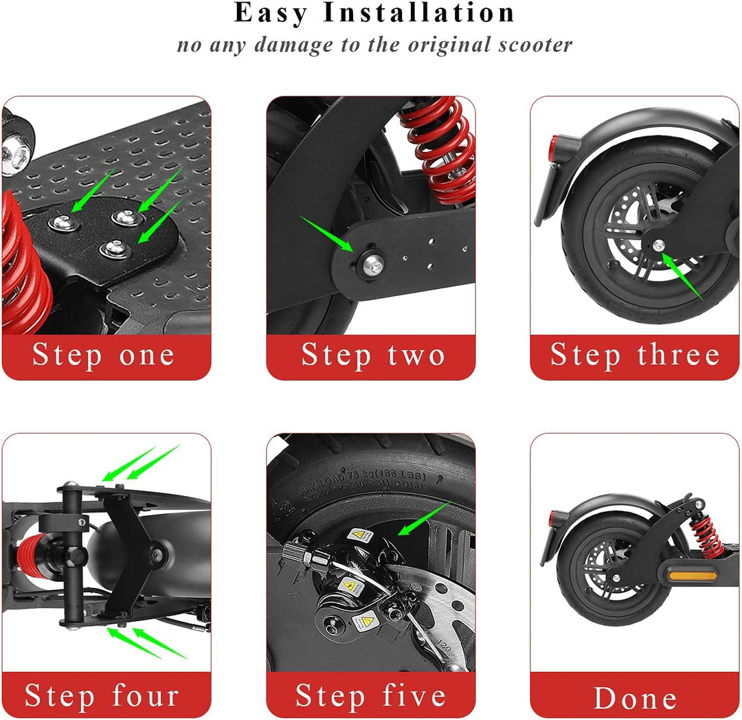 Fututech Kit Aufhängung hinten für Elektroroller für Xiaomi Pro Pro2, Stossdämpfer, Schutzblech hint