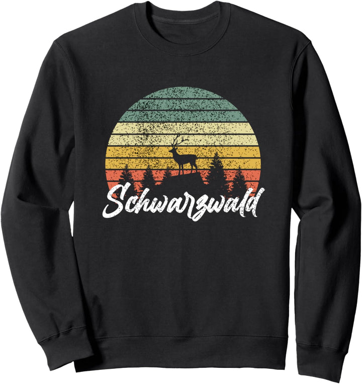 Schwarzwald Hirsch Heimat Wald Wandern Urlaub Schwarzwälder Sweatshirt