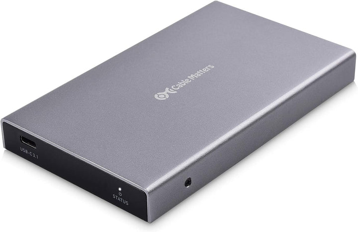 Cable Matters Aluminum 10Gbps USB 3.1 Gen 2 Externes SSD-Festplattengehäuse (USB C-Gehäuse, SSD Gehä