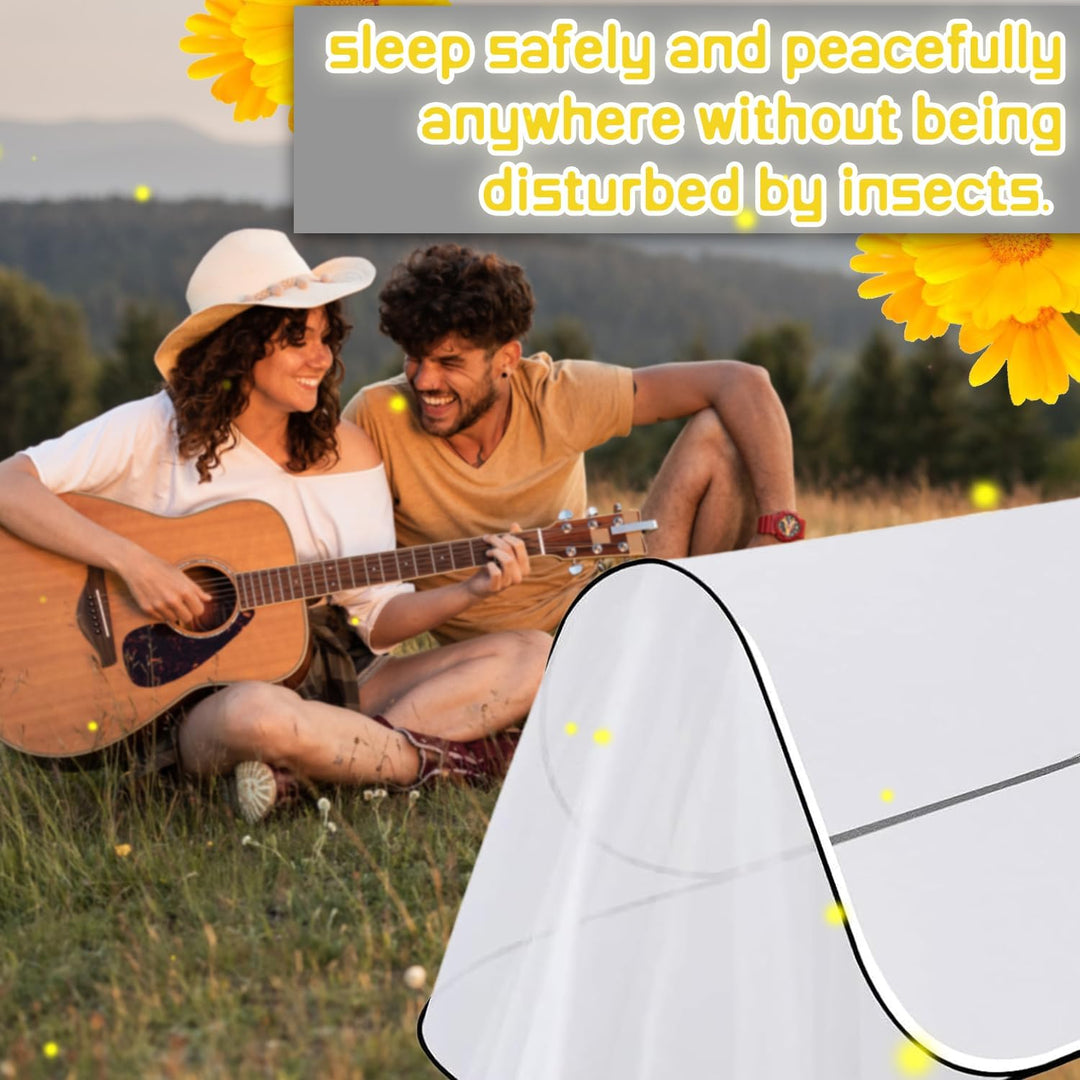 Pop Up Moskitonetz Bett, 200 x 80 x 56 cm Faltbares Moskitonetz, Faltbares für Einzelbett, für Bett,