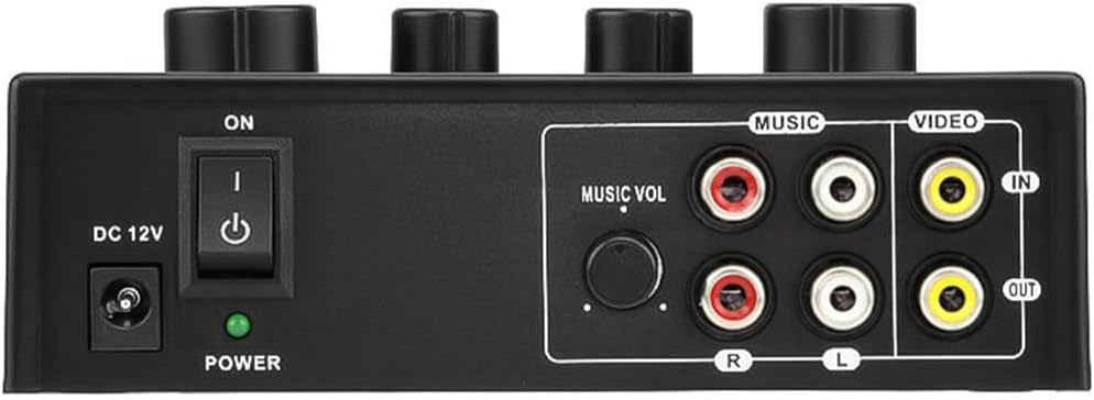 Tragbarer Karaoke-Mixer, 2 Mikrofon-Eingänge, digitaler Audio-Sound, Karaoke-Maschine, Echo-Mixer fü