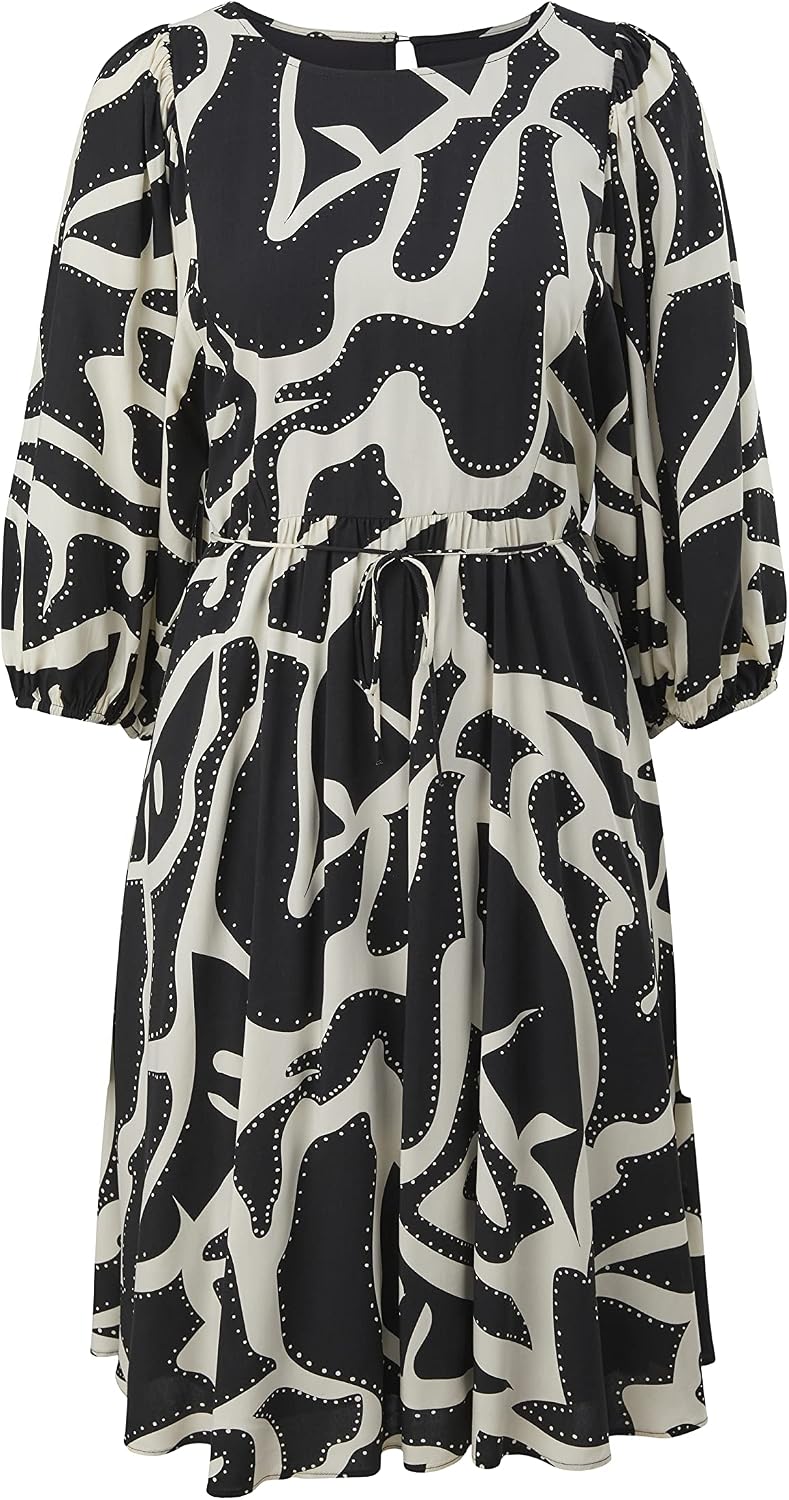 comma Damen Kurz Kleid 34 99c5 Schwarz, 34 99c5 Schwarz