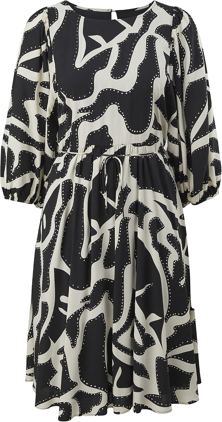 comma Damen Kurz Kleid 34 99c5 Schwarz, 34 99c5 Schwarz