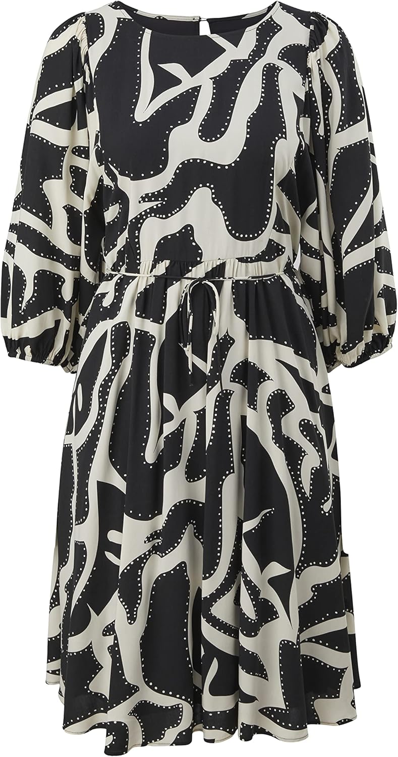 Comma Damen Kurz Kleid 38 99c5 Schwarz, 38 99c5 Schwarz