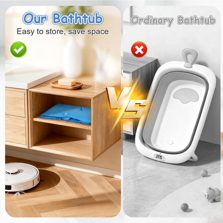 Aufblasbare Badewanne für Kinder Tragbare Säuglings Badewanne Baby mit Luftpumpe Reise Tragbare Reis