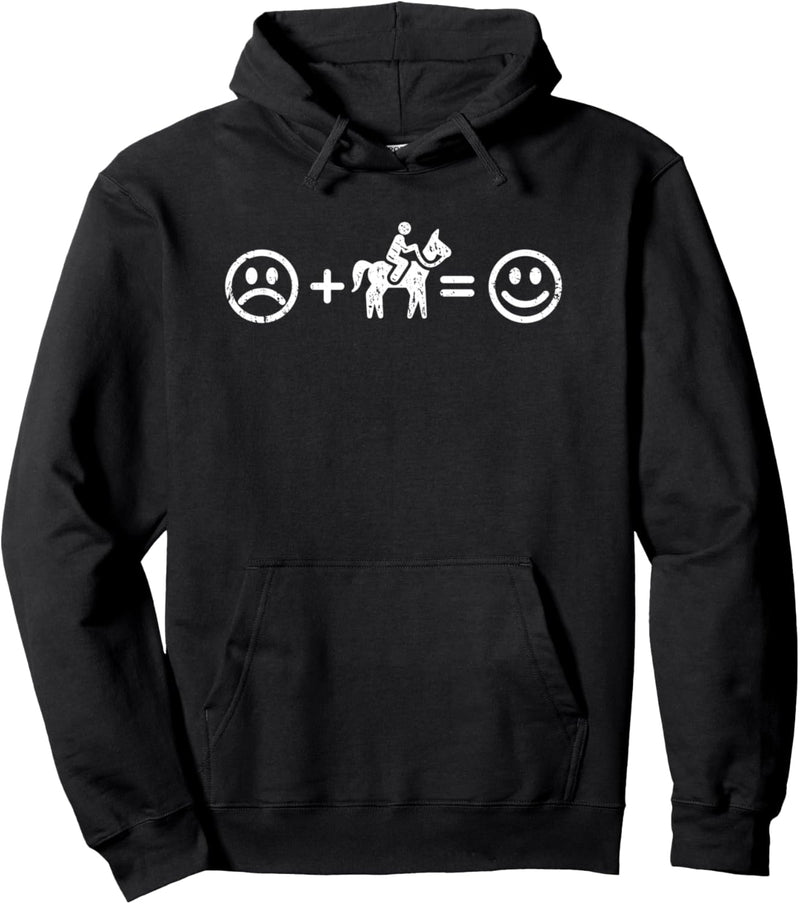 Reiten macht glücklich Lustiges Reitsport Geschenk Reiter-in Pullover Hoodie