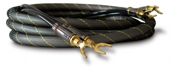 Dynavox High-End Lautsprecherkabel, Paar, Flexibles Kabel mit hochwertigen Bananensteckern, konfekti