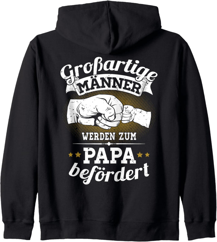 Grossartige Männer werden zum Papa befördert - Vater Ehemann Kapuzenjacke