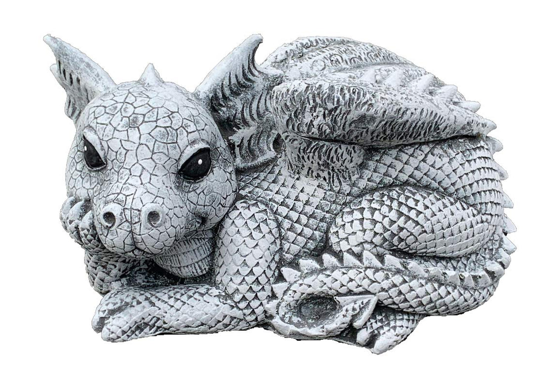 Stone and Style Steinfigur Drache Rudolfo frostfest wetterfest Gartenfigur
