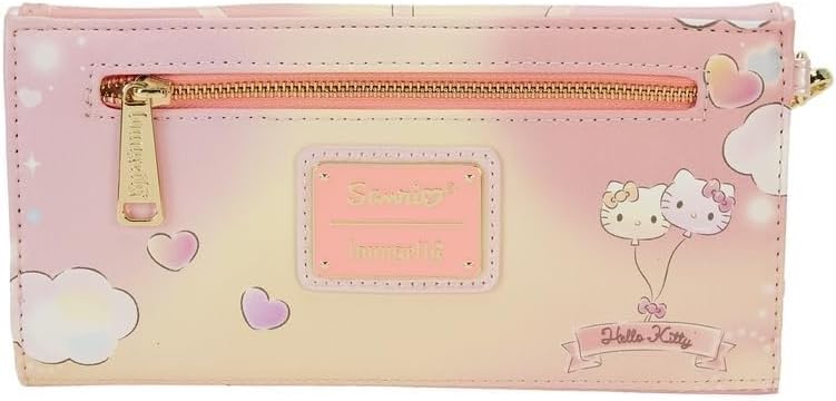 Loungefly Sanrio Hello Kitty Carnival Flap Wristlet Wallet, Mehrfarbig/Meereswellen (Ocean Tides)