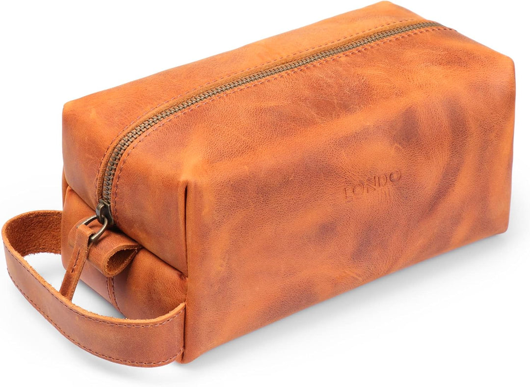 LONDO Reisetasche aus echtem Leder – Unisex Camel, Camel