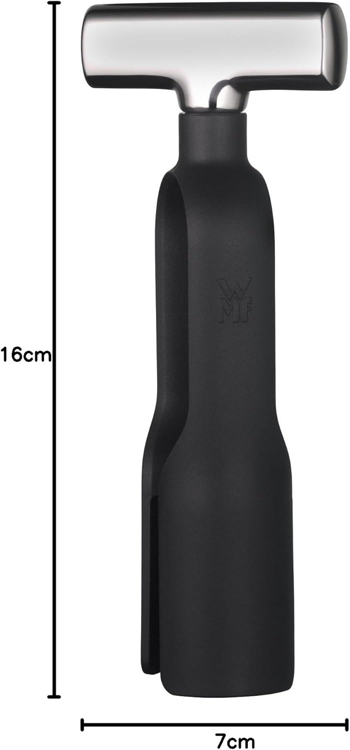 WMF Baric Sommelier Weinset 3-teilig, Korkenzieher, Folienschneider, Flaschenverschluss, in Walnussh