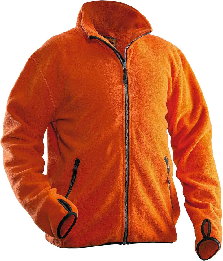 Jobman Fleecejacke 5501 Orange Gr. S Orange S-4XL, Orange S-4XL