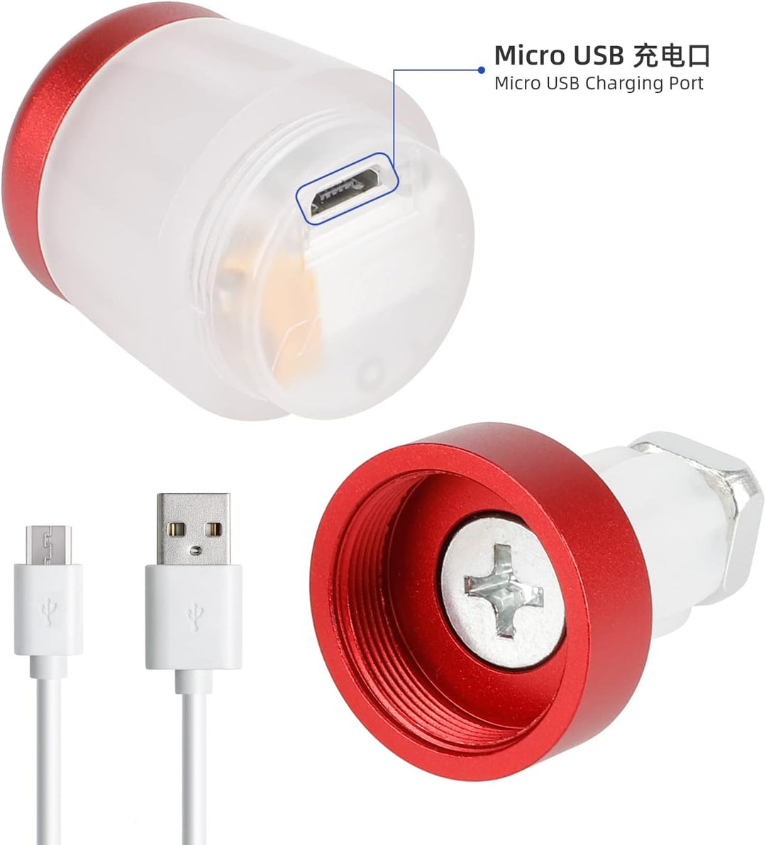 LED-Lenkerblinker Elektroroller für Xiaomi/Segway Ninebot, Wiederaufladbar, Wasserdicht, Universelle