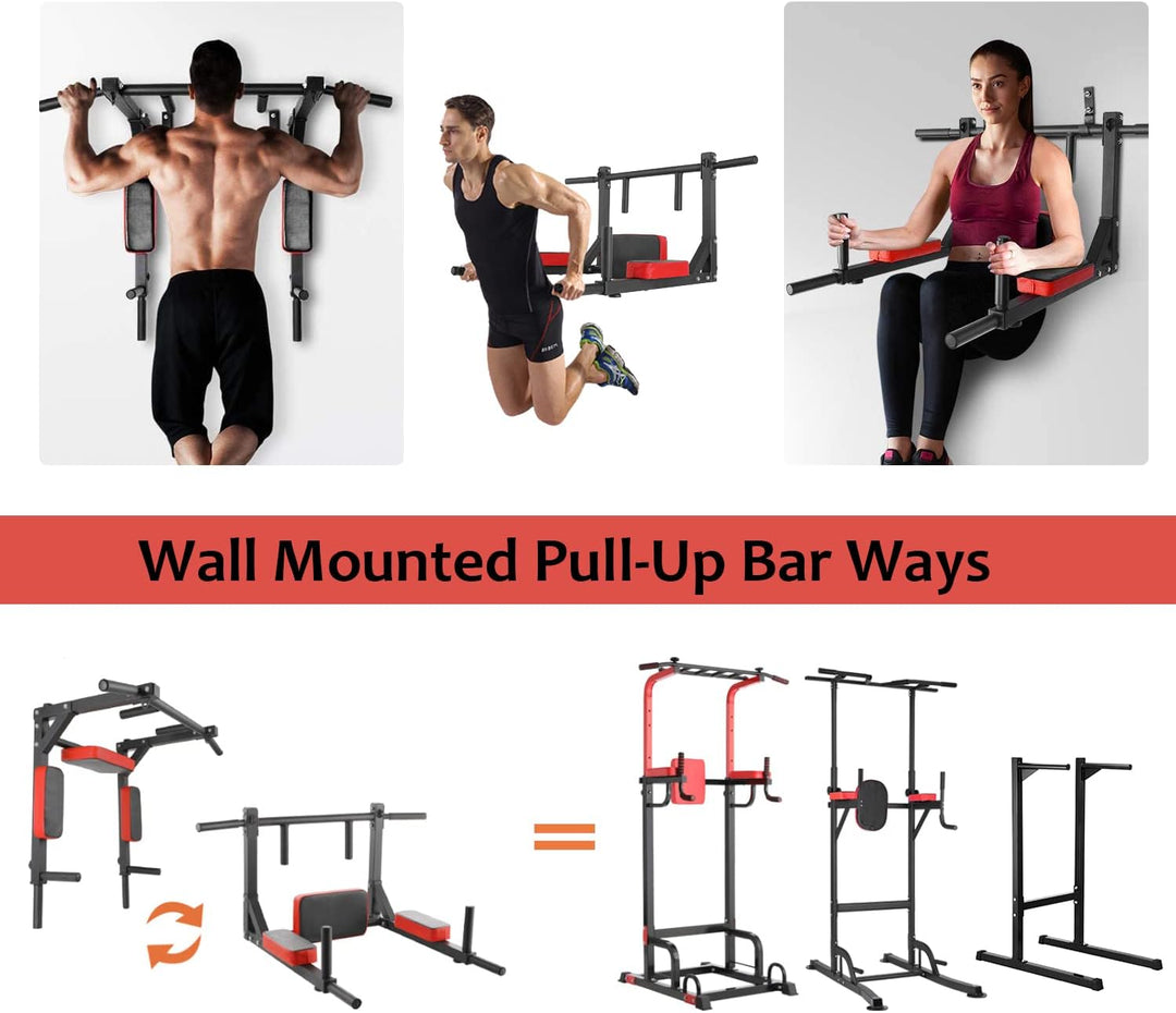 Klimmzugstange Wand, Multigriff Klimmzug Trainingsgewicht bis zu 200kg, Trainings Halterung mit Mult