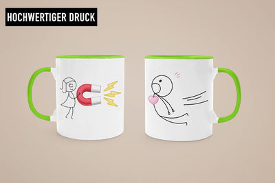 Trendation - Partnertassen Tassen Set Geschenk Sie und Ihn Liebe Valentinstag Kaffeetassen Lustig Fr