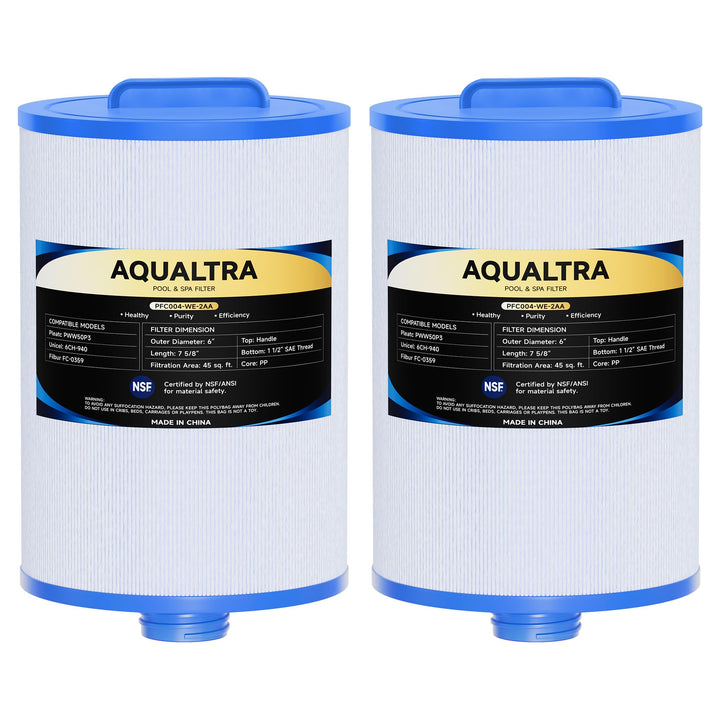 AQUALTRA Spa Filterkartuschen Kompatibel mit PWW50P3(39MM Grobgewinde), 6CH-940, FC-0359, 817-0050,