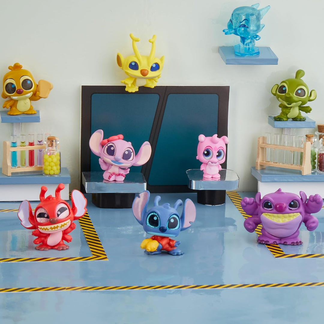 Just Play Disney Doorables Stitch Experimente, Sammelfiguren, 9 Exklusive Figuren, Kinderspielzeug a