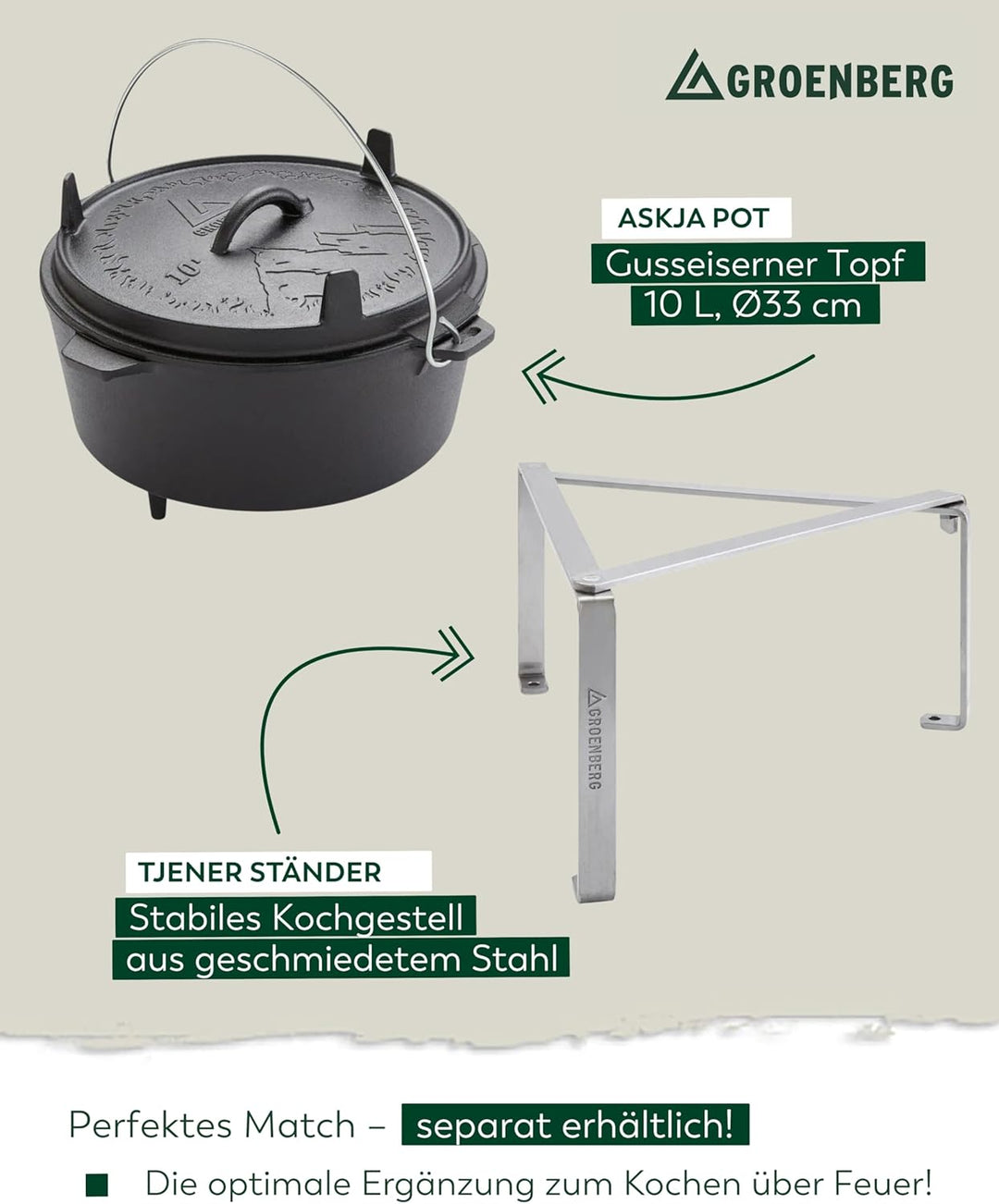 Katla Grill L I 45 x 44 x 45 cm I kompakter Holzkohlegrill aus Edelstahl für Camping & Garten I idea