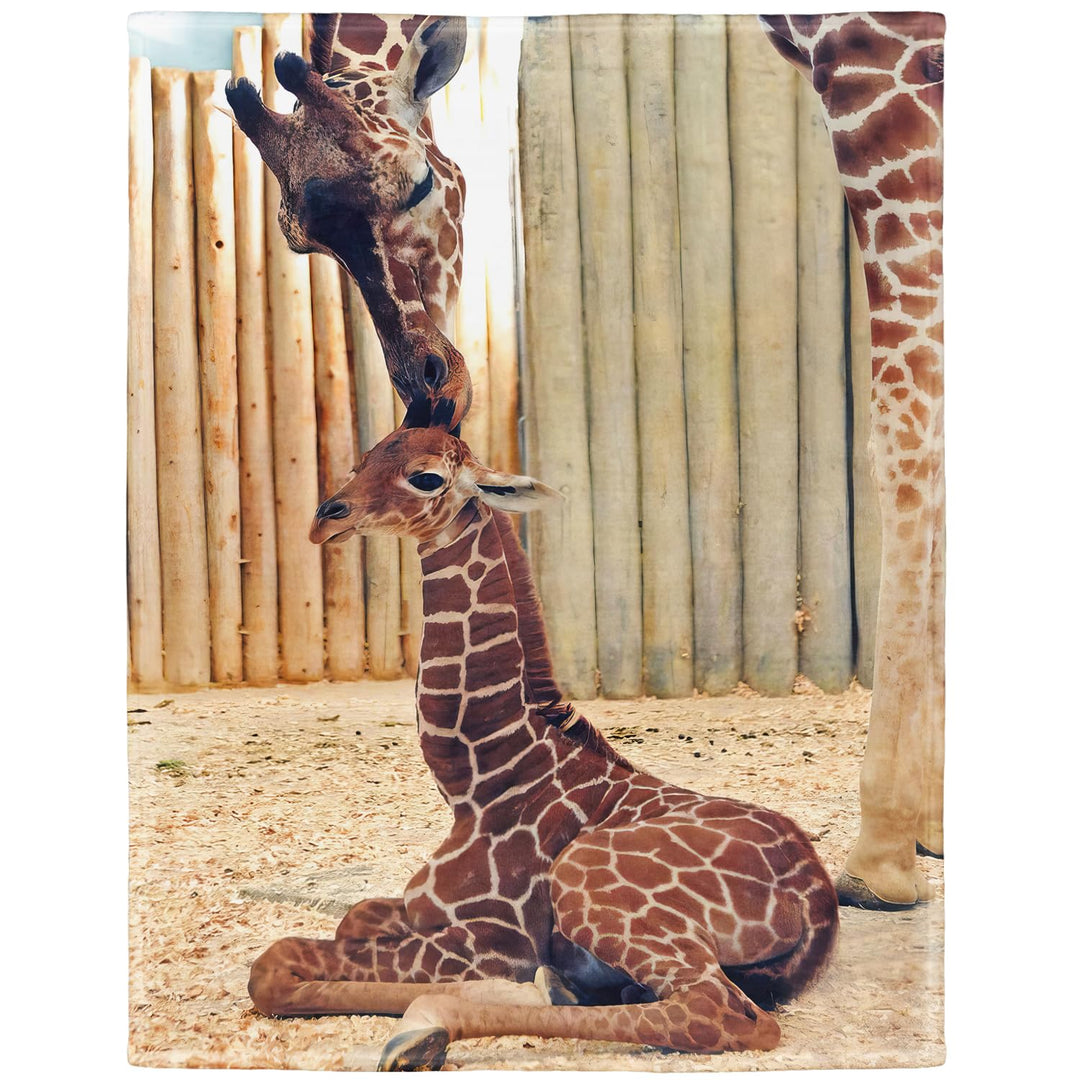 YISUMEI - 150 x 200 cm Decke - Giraffe Fleecedecke,Kaschmir-Gefühl Kuscheldecke Geeignet für Bett od