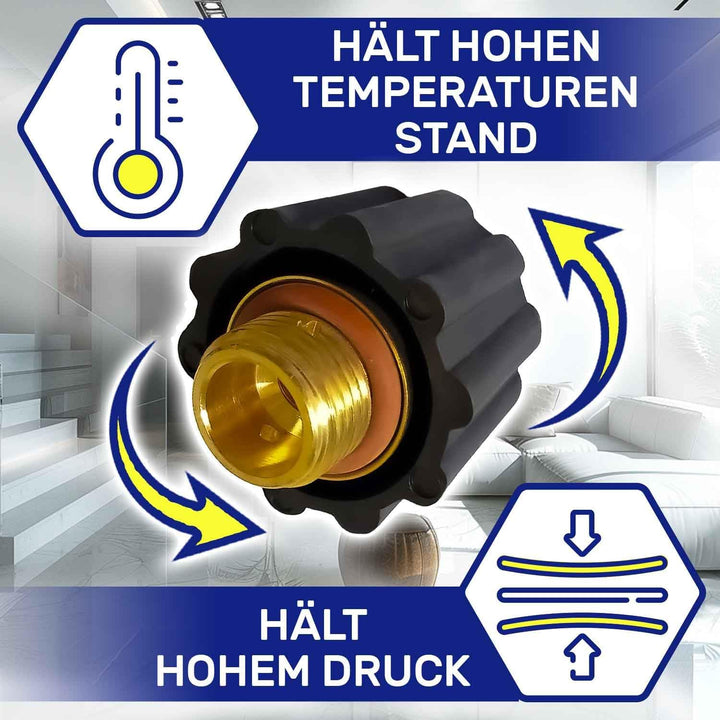 Ventil für Polti Vaporetto oder für Polti Vaporella - Aussengewinde von 1/2" versehen - Komplett mit
