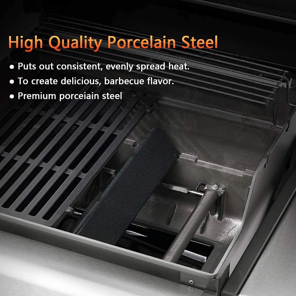 Denmay 7635 38.8cm Porzellan-emailliert Flavorizer Bars für Weber Spirit E/S 210 220 (mit vorderen B