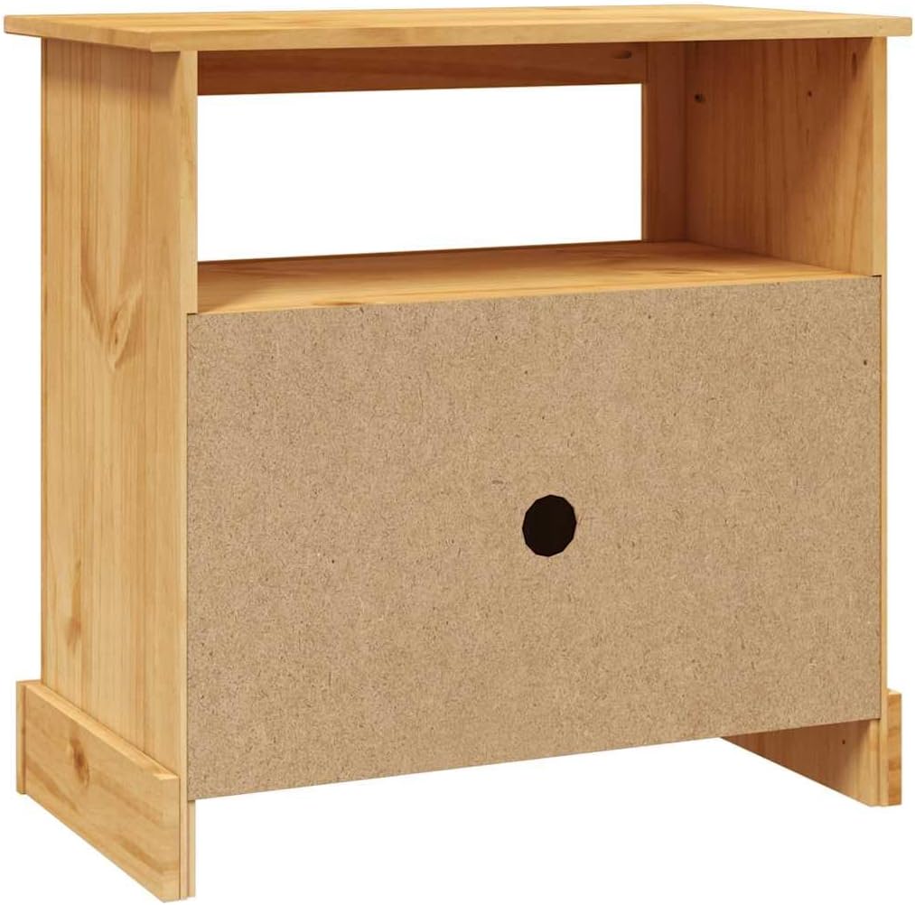 vidaXL Kiefer Massiv TV Schrank 80x43x78 cm Lowboard Fernsehschrank Sideboard Braun, Braun