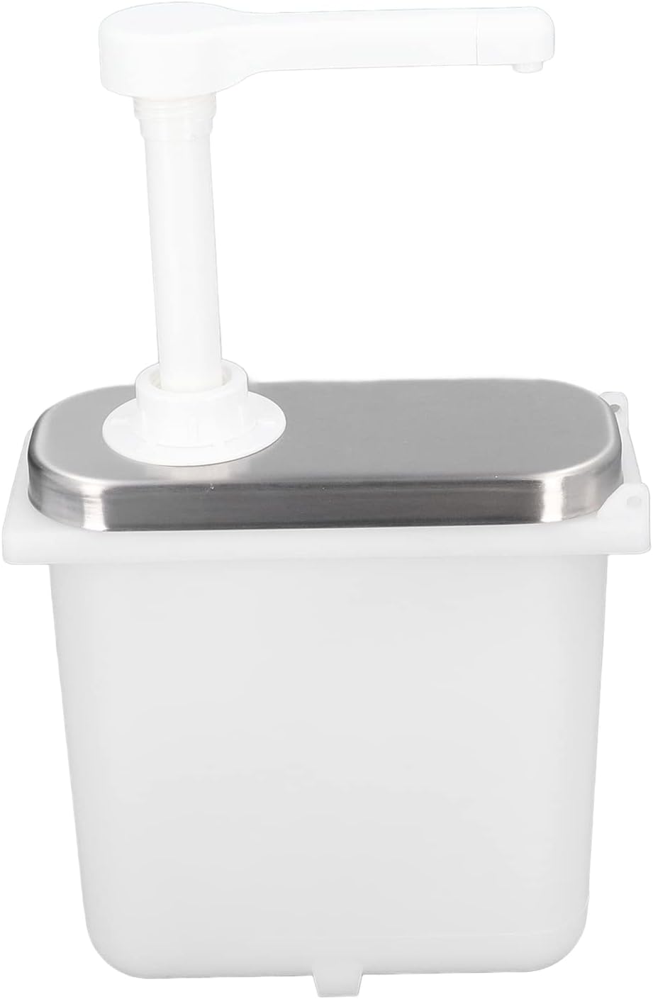IUSOT Gewürzpumpenspender, 1L Saucenspender aus Edelstahl, Saucenpumpenspender Quetschflaschen Sirup