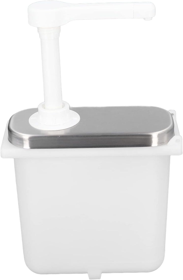 IUSOT Gewürzpumpenspender, 1L Saucenspender aus Edelstahl, Saucenpumpenspender Quetschflaschen Sirup