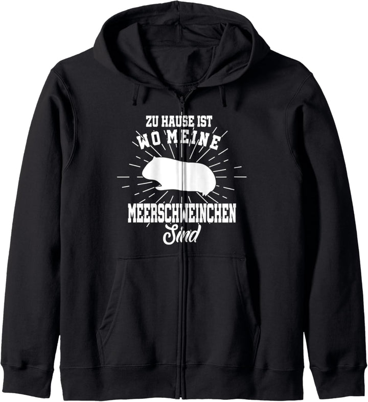 Zu Hause ist wo meine Meerschweinchen sind Kapuzenjacke