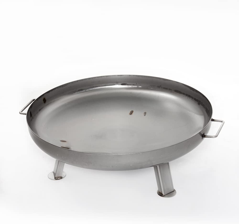 Czaja Feuerschalen® Edelstahl Feuerschale Bonn Ø 80 cm - mit Wasserablaufbohrung - aus rostfreiem, h