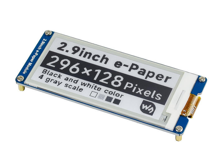 Waveshare 2.9 Inch E-Paper Display Panel Module Kit 296x128 Resolution E-Ink Electronic Screen for f