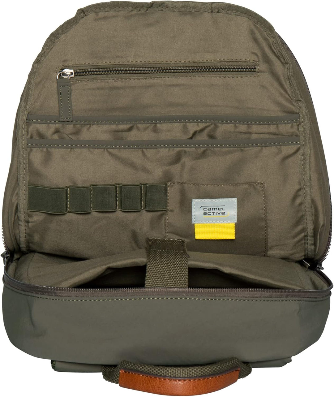 camel active bags City Herren Rucksack Backpack 28,0 x 14,0 x 40,0 Khaki, 28,0 x 14,0 x 40,0 Khaki