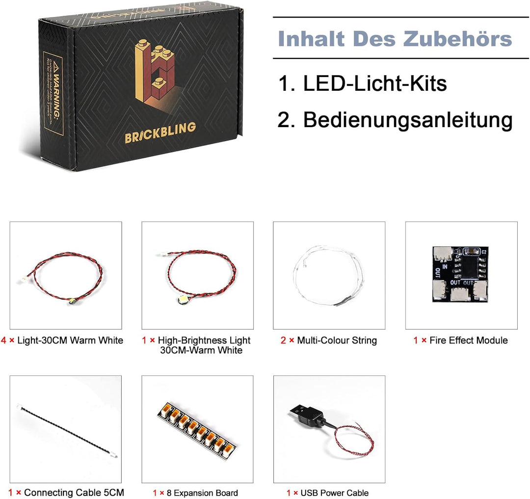 Led Licht Set Kompatibel mit Lego Christmas Table Decoration (Kein Modell), Dekorationsbeleuchtungss