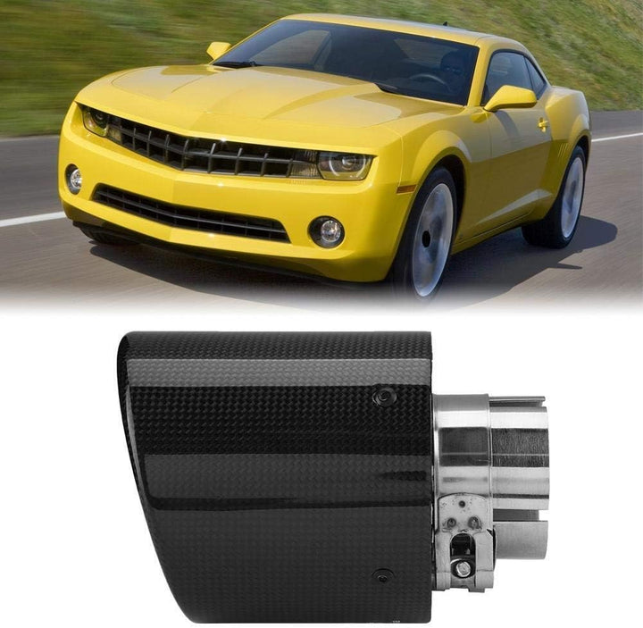 KSTE Auto Auspuffrohr, Auspuffendrohr, Carbon Faser Art Auto Modified Einzel Outlet Auspuff Schalldä