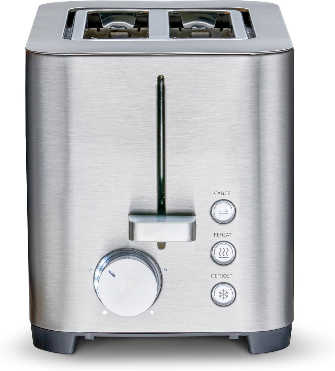 CASO Classico T2 Duo – Edelstahl Toaster für 2 Scheiben, 38 mm breite Schlitze, 5 Bräunungsstufen, L