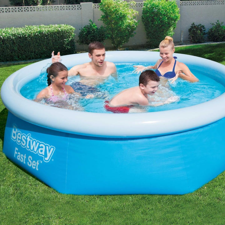 Bestway® Fast Set™ Aufstellpool ohne Pumpe Ø 244 x 66 cm blau, rund 244 x 66 cm ohne Zubehör Nur Poo
