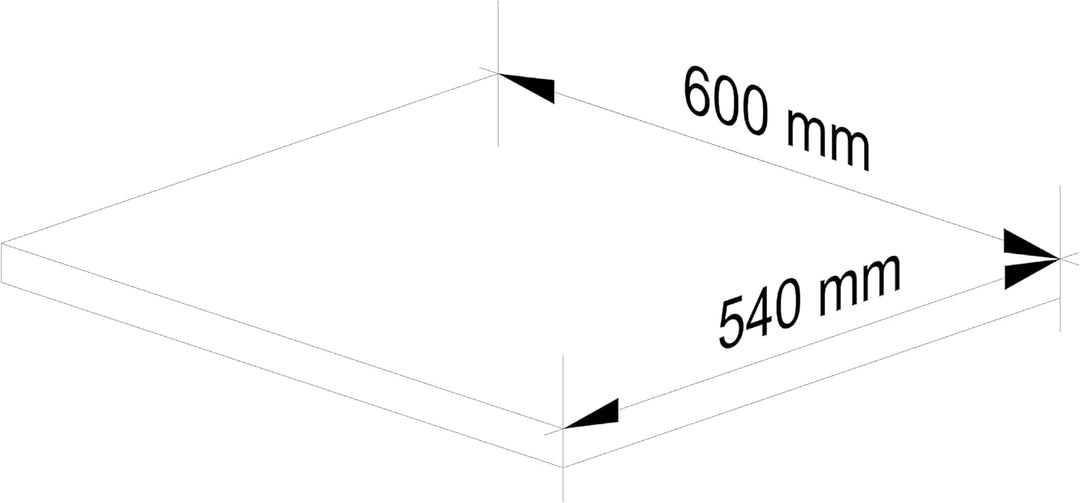 AKORD Küchenarbeitsplatte Für Unterschränke Lima S60 60 cm | | Arbeitsplatte | Schichtstoffplatte |