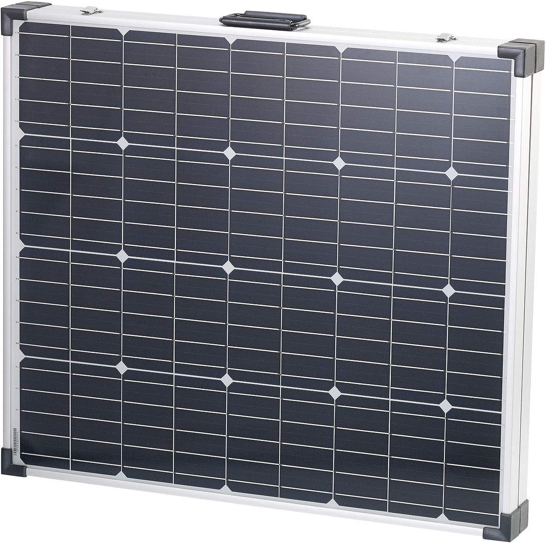 revolt Solar Camping: Faltbares mobiles 160W Solarpanel mit Laderegler 12V/10A mit USB (Solarkoffer