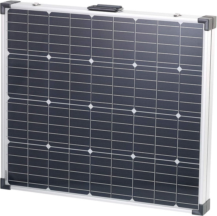 revolt Solar Camping: Faltbares mobiles 160W Solarpanel mit Laderegler 12V/10A mit USB (Solarkoffer
