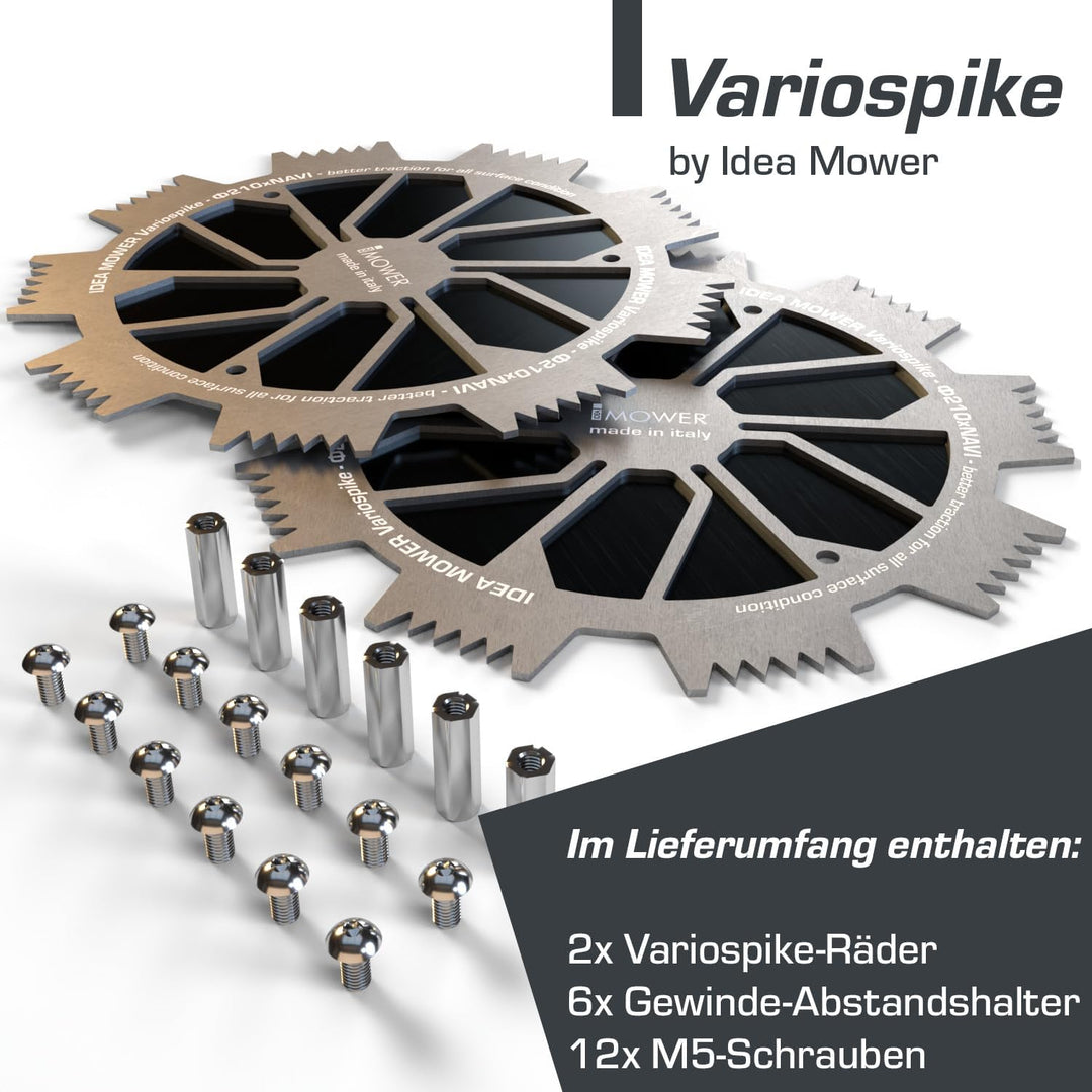 Idea Mower Variospike Mähroboter Spikes Kompatibel mit Navimow Segway H-Serie Aus Edelstahl und Alum