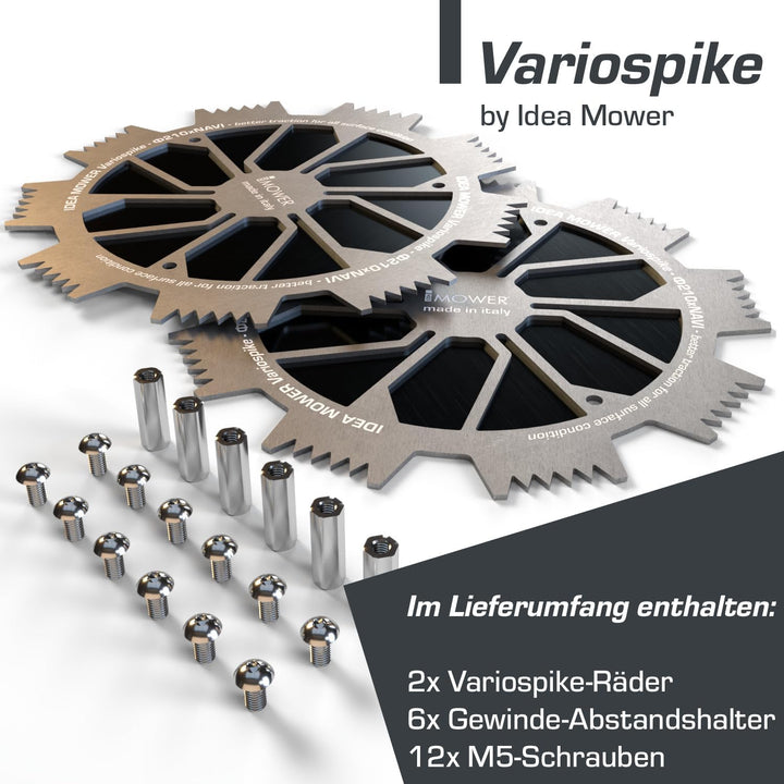 Idea Mower Variospike Mähroboter Spikes Kompatibel mit Navimow Segway H-Serie Aus Edelstahl und Alum