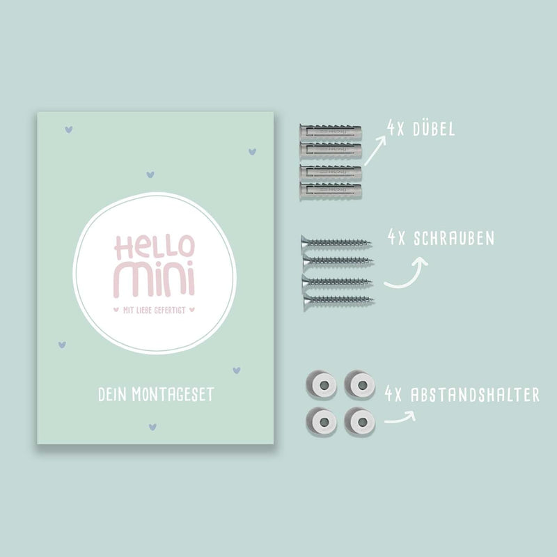 HeLLo mini Personalisiertes Regal für die Toniebox Junge - Wandregal mit Wunschnamen fürs Kinderzimm