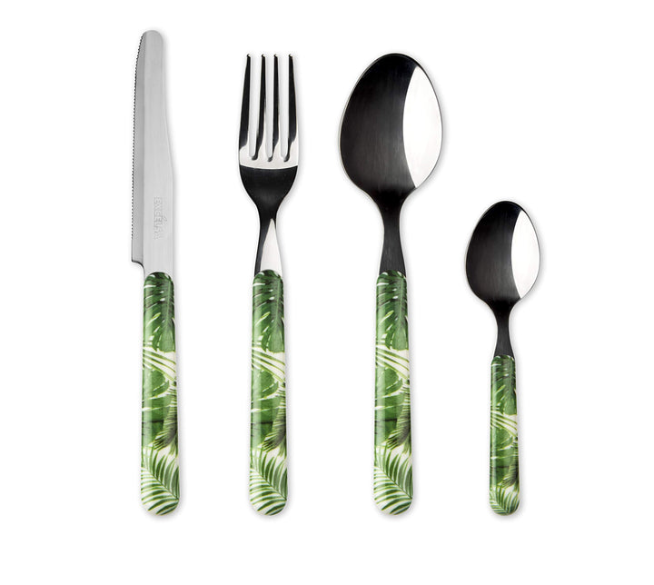 Excelsa Foliage Besteck-Set, 24-teilig, Edelstahl 18/0, Foliage