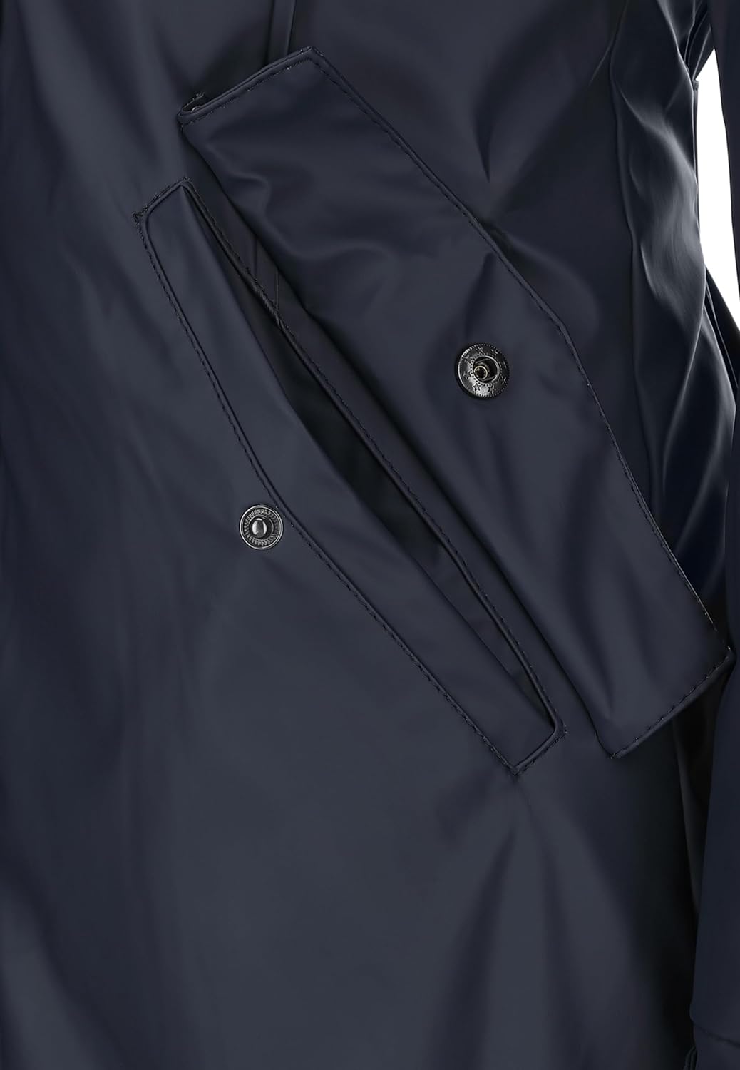 Dry Fashion Damen Regenmantel Malmö - Frauen Regenjacke Jacke mit Kapuze Lang Winddicht Wasserdicht