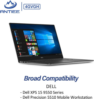 ANTIEE 84Wh 4GVGH Laptop Akku für Dell Precision 5510 Mobile Workstation, Dell XPS 15 9550 P56F P56F