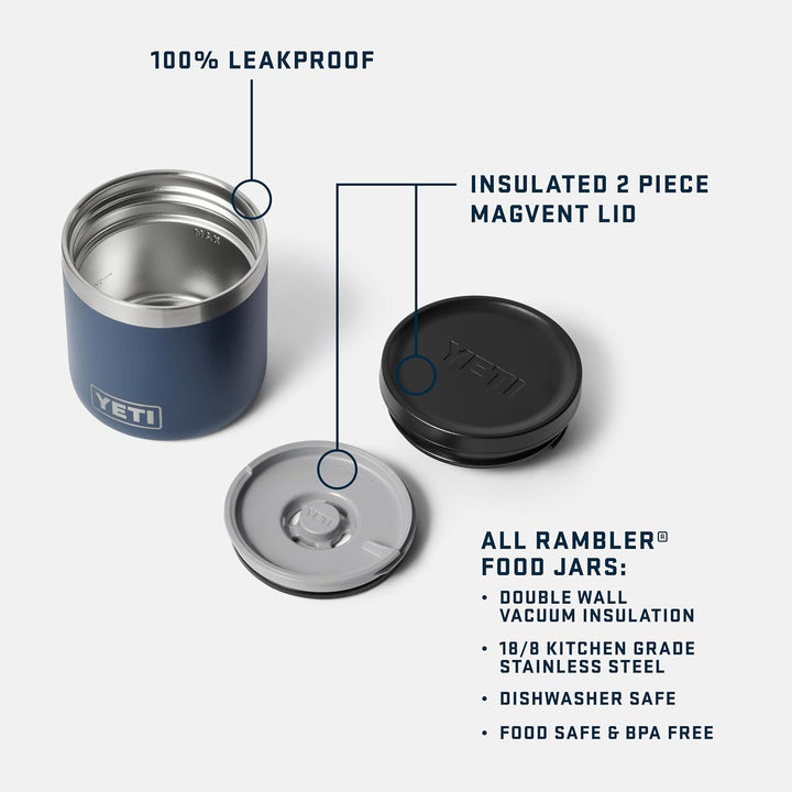 YETI Rambler Isolierter Essensbehälte, Navy, 8 oz (237 ml), Navy