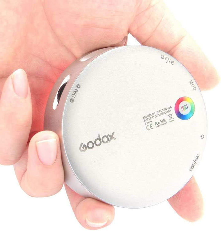 Godox R1S Mini RGB Rund Silber